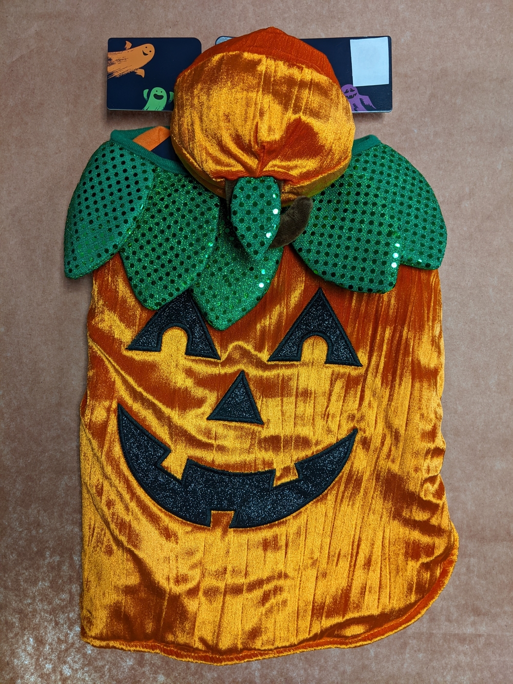 Dog Pumpkin Jack-O'-Lantern Costume - Size M - New